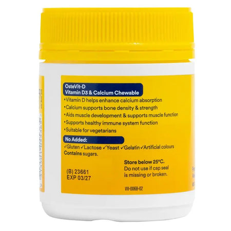 Ostevit D Vitamin D3 & Calcium 60 Chewable Tablets