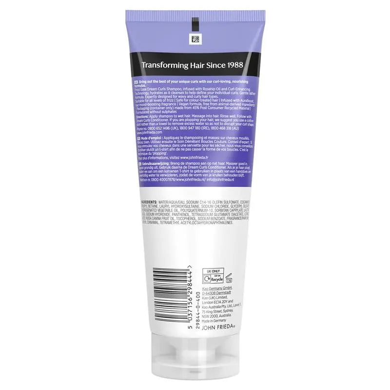 John Frieda Frizz Ease Dream Curls Shampoo 250mL