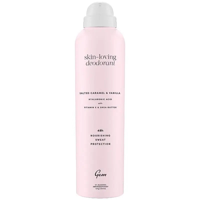 Gem Skin-Loving Salted Caramel and Vanilla Deodorant Spray 127g