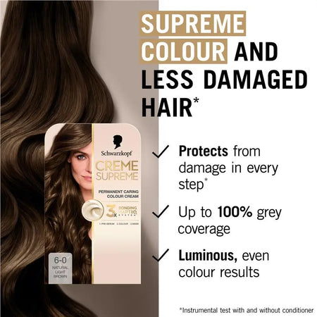 Schwarzkopf Creme Supreme 6-0 Natural Light Brown
