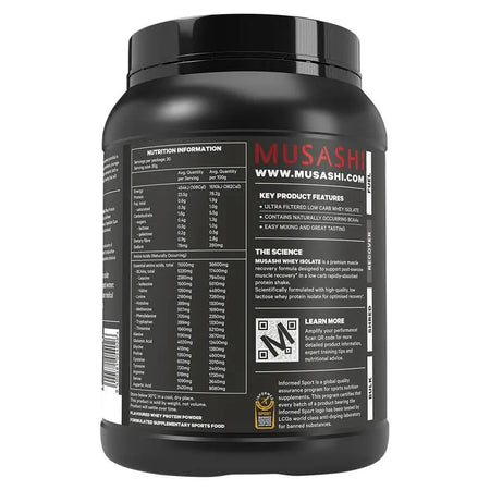Musashi Whey Isolate Chocolate 900g
