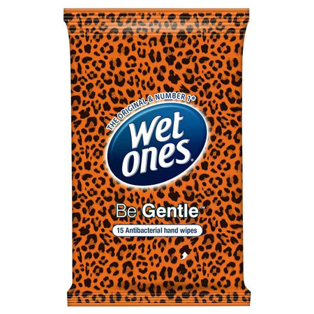 Wet Ones Be Gentle Antibacterial Wipes 4x15 Pack