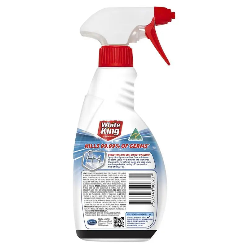White King Mould & Soap Scum Remover Spray 500ml