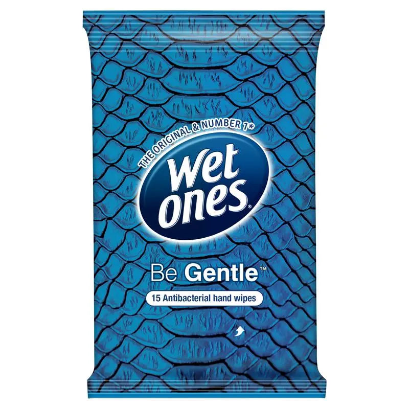 Wet Ones Be Gentle Antibacterial Wipes 4x15 Pack