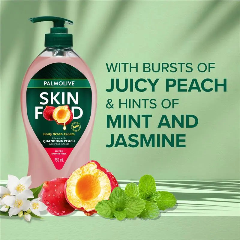 Palmolive Body Wash Skin Food Quandong Peach 750ml
