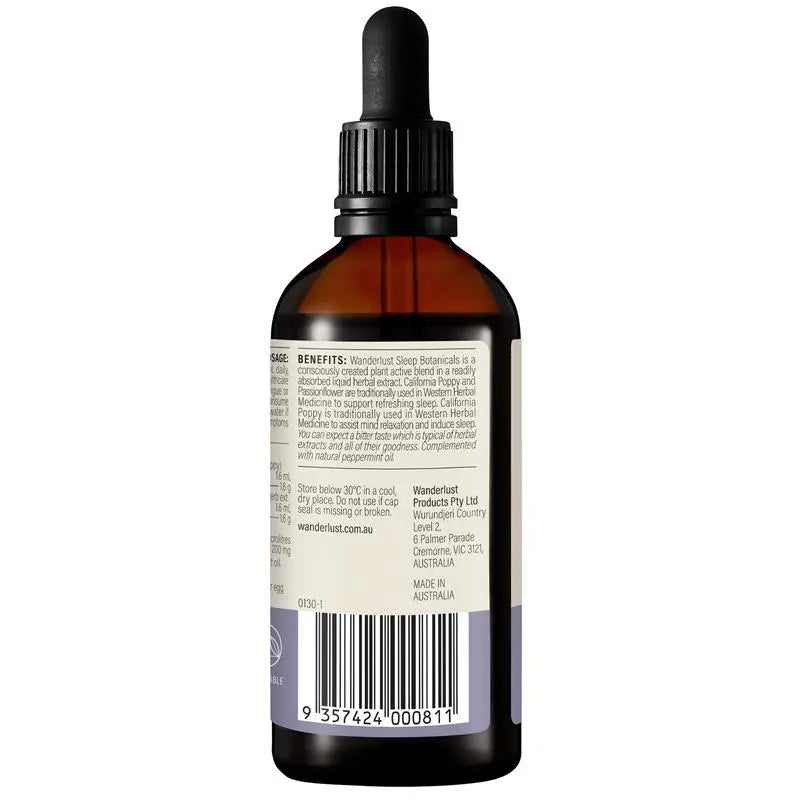Wanderlust Sleep Botanicals Drops 90ml