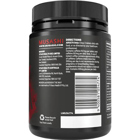 Musashi Shred Chewables Sour Punch Flavour 54 Tablets