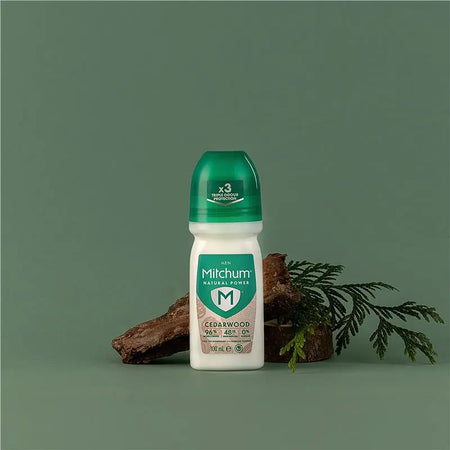 Mitchum for Men Natural Power Cedarwood Roll On 100ml