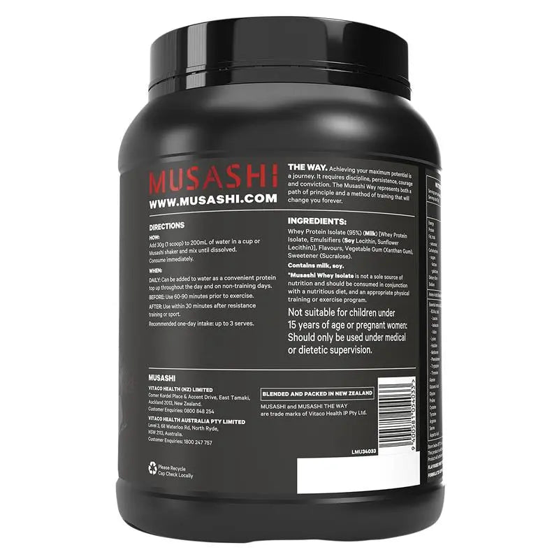 Musashi Whey Isolate Vanilla 900g