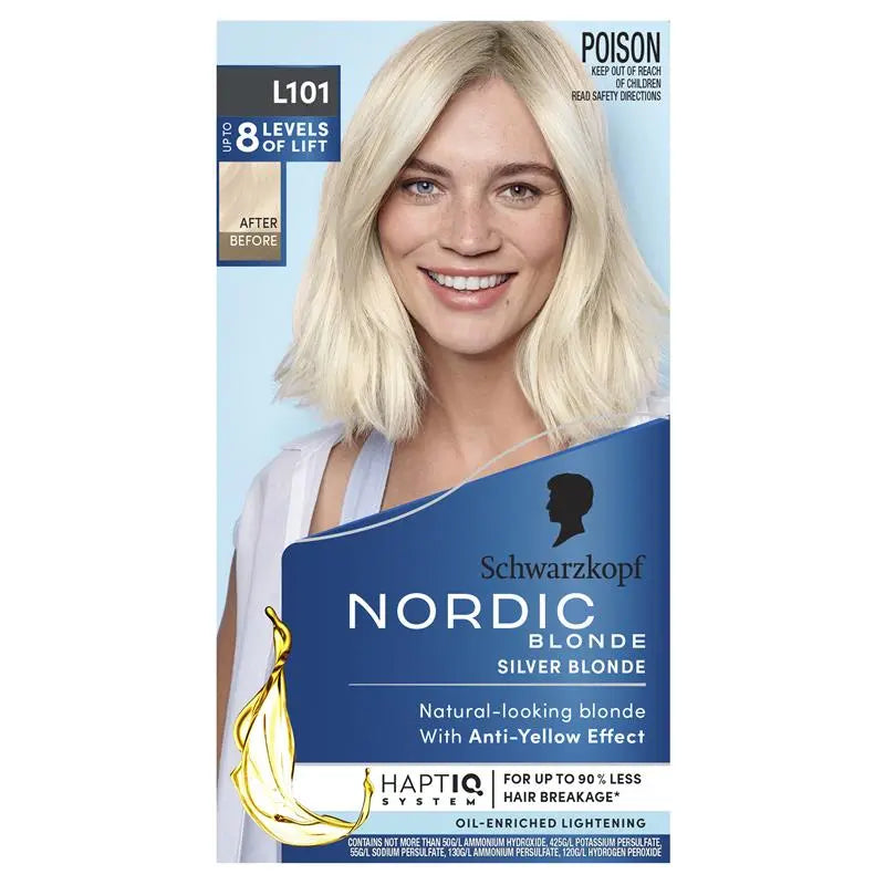 Schwarzkopf Nordic Blonde Hair Colour L101 Silver Blonde