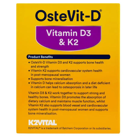 Ostevit D Vitamin D3 & K2 60 Capsules