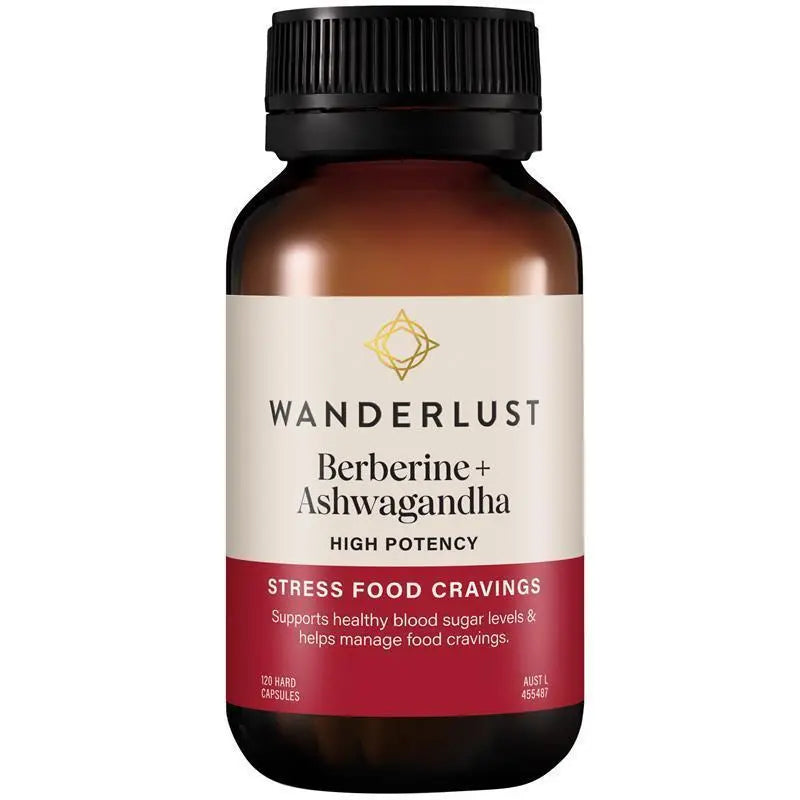 Wanderlust Berberine+Ashwaganda 120 Capsules