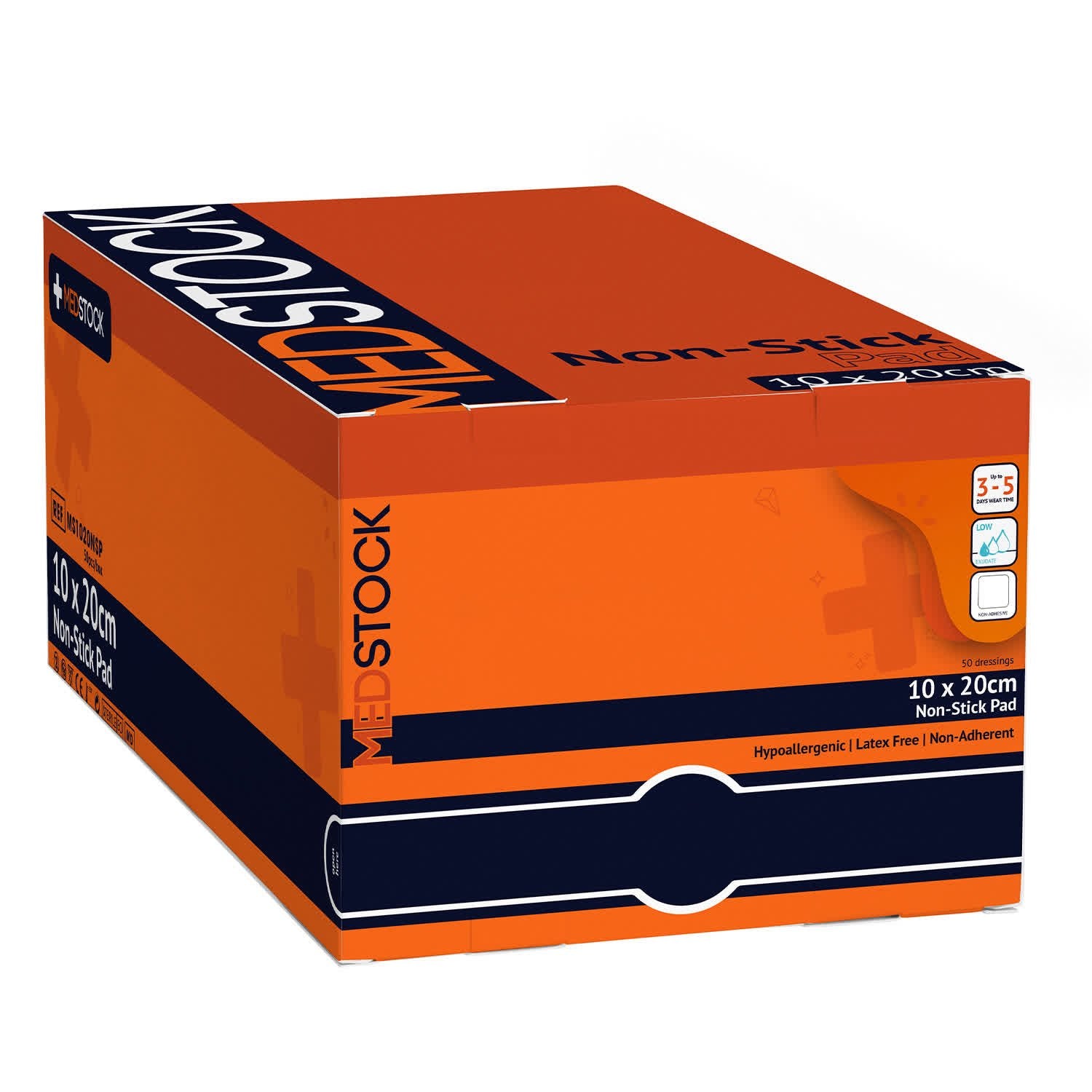 Medstock Non Stick Pad 10 cmx 20 cm 50PK