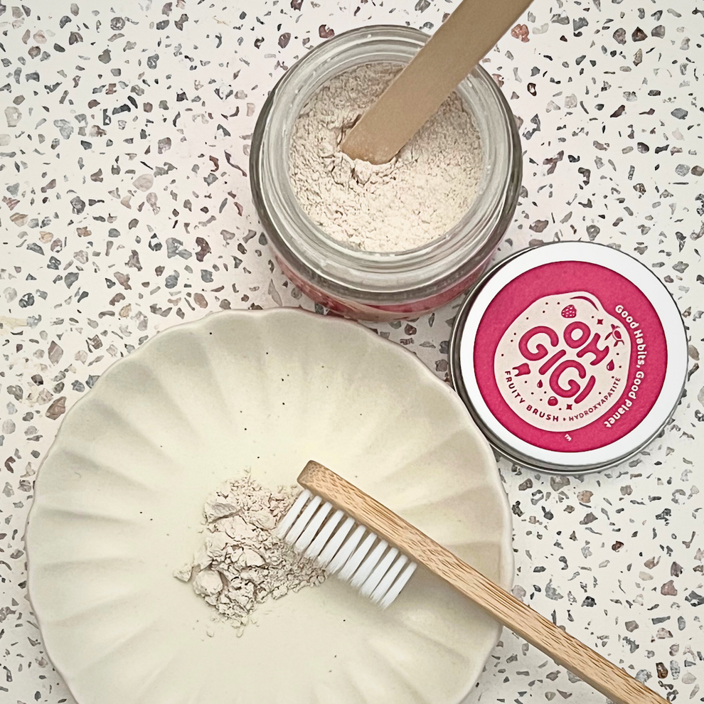 Ohgigi Tooth Powder Fruity Brush 40g
