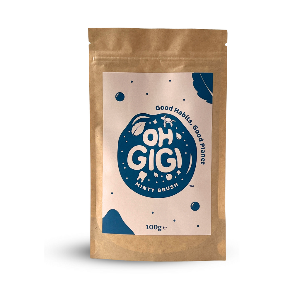 Ohgigi Tooth Powder Minty Brush Refill 100g