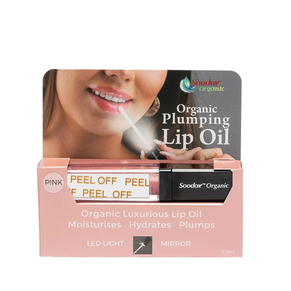 SOODOX Plumping Lip Oil Pink 6.5mL