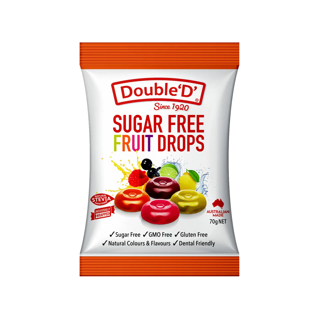 Double D Sugar Free Fruit Drops 70g