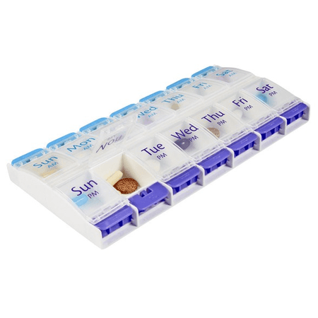 Making Life Easy Tablet Organiser 7 day AM/PM Push Button