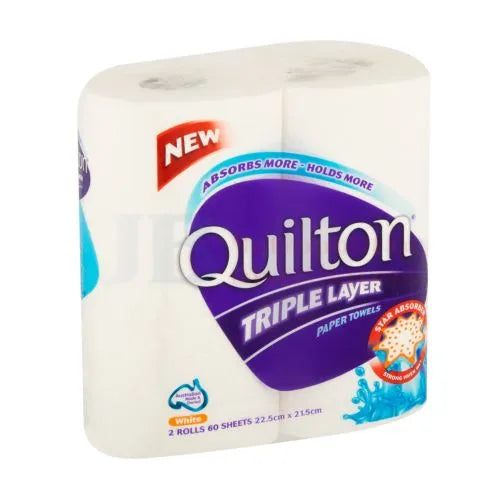 QUILTON PAPER TOWEL WHITE 2 PK