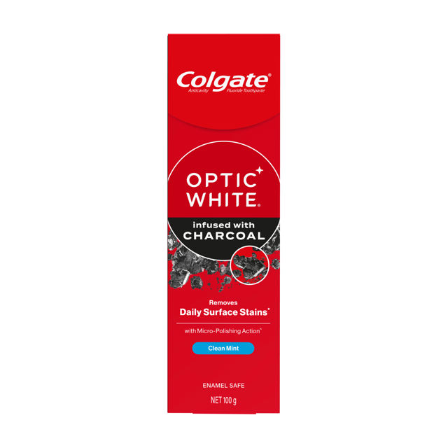 COLGATE OPTIC WHITE CHARCOAL Toothpaste 100G