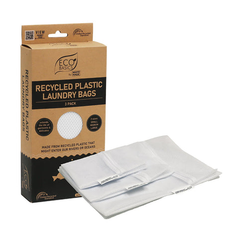 White Magic Eco Basics Plastic LaundryBags 3Pk (Pack of 4)