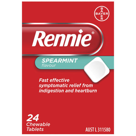 Rennie Spearmint Sugar Free 24 tablets