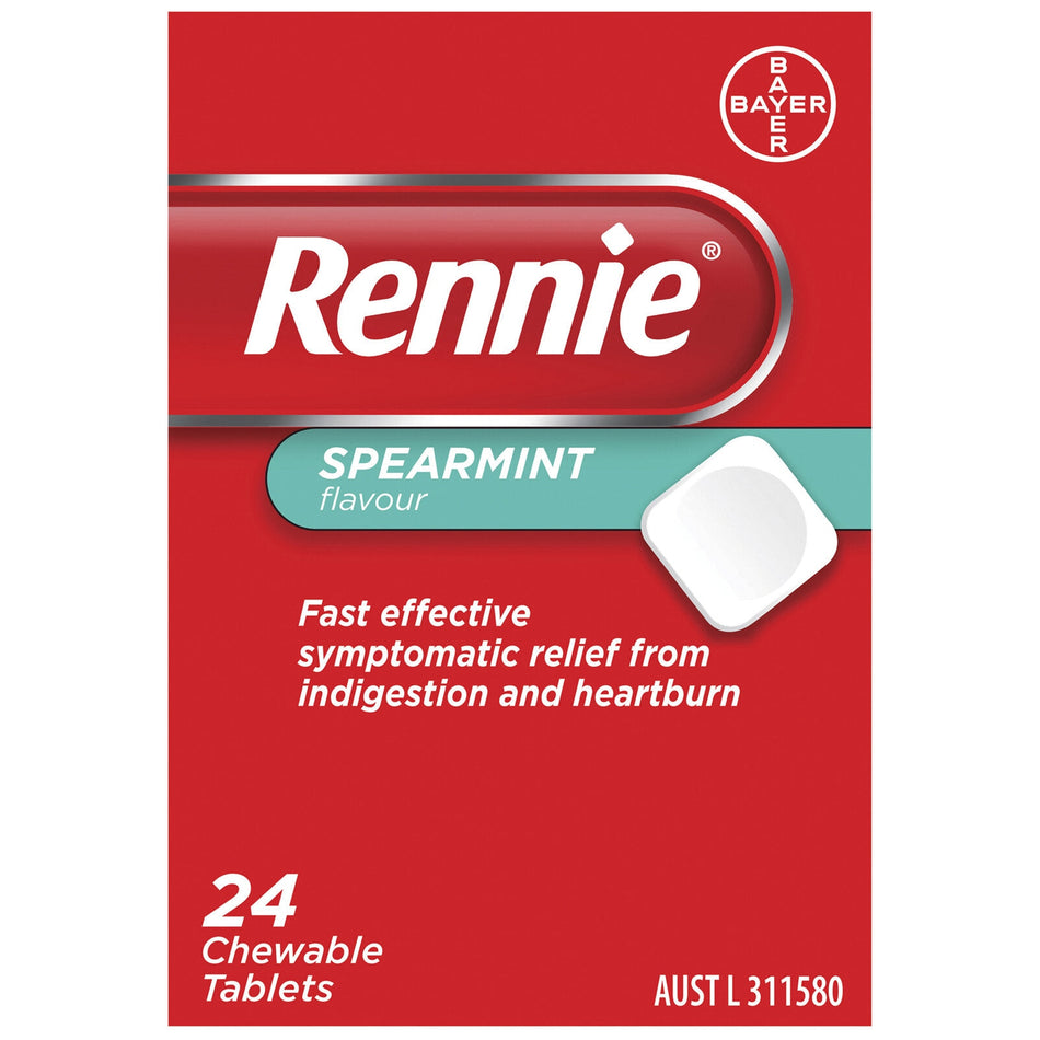 Rennie Spearmint Sugar Free 24 tablets