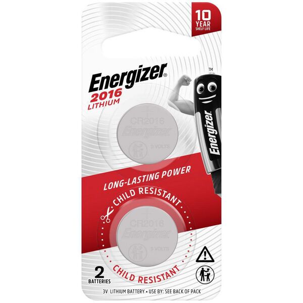 Energizer ECR 2016 Lithium BS Pack of 2
