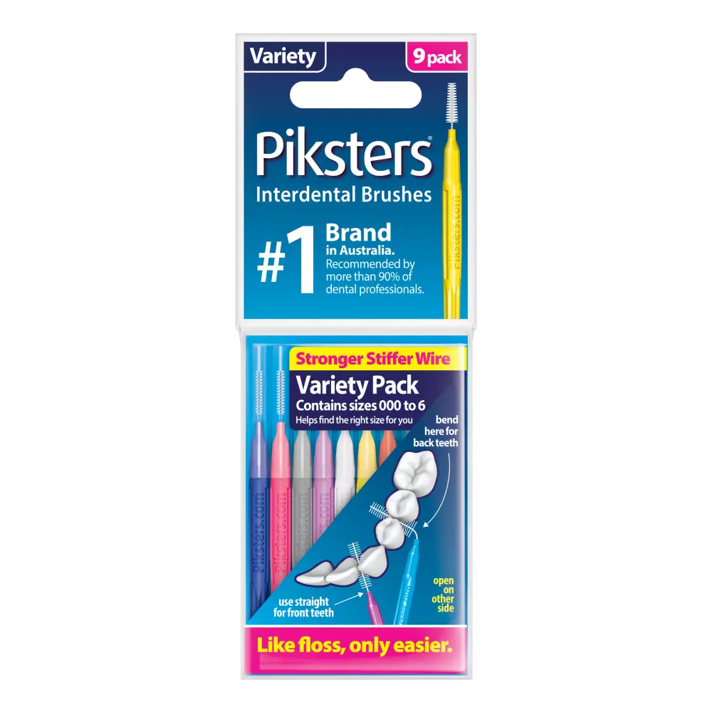 Piksters Interdental Brushes Variety 9 Pack