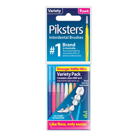 Piksters Interdental Brushes Variety 9 Pack