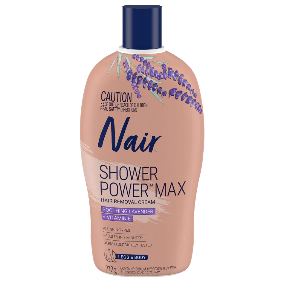 NAIR SHOWER POWER MAX CREAM 312G