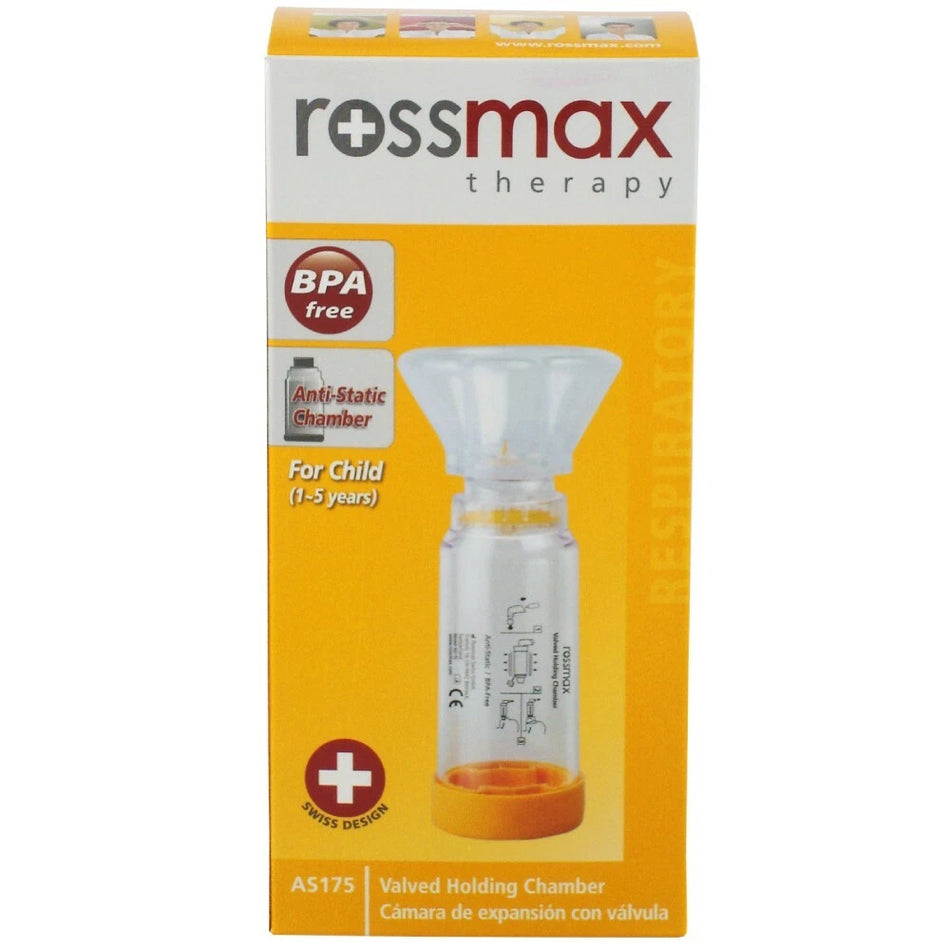Rossmax Aero Spacer Valved Holding Chamber Medium 1 Each (For Child 1-5 years)