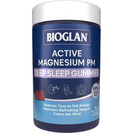 Bioglan Active Magnesium PM Deep Sleep Gummies 90 Pack