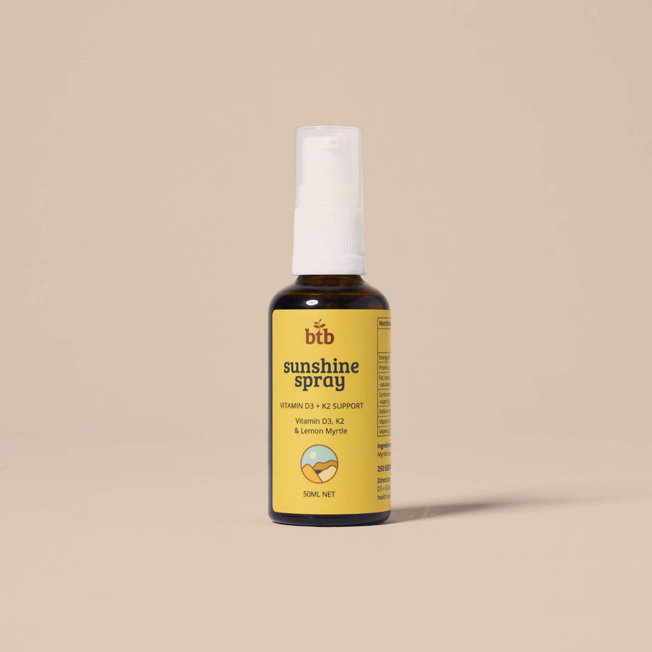Btb Sunshine Spray Vitamin D3 K2 & Lemon Myrtle 50ML