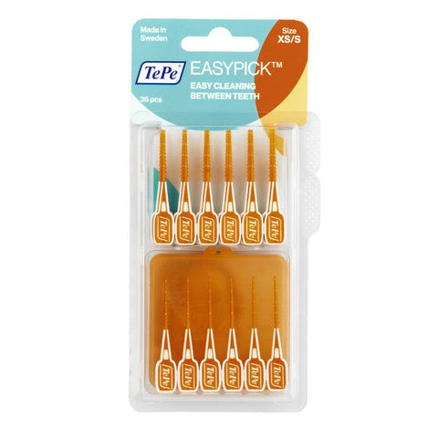 TEPE EasyPick Dental Picks XS/S Orange 36pk