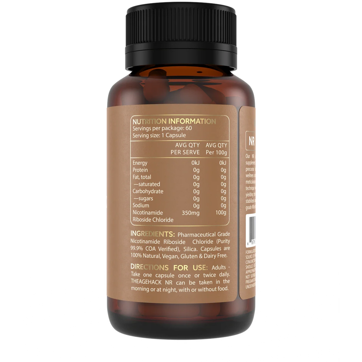 Theagehack NR Nicotinamide Riboside 60 Capsules