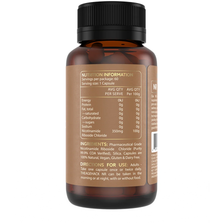 Theagehack NR Nicotinamide Riboside 60 Capsules