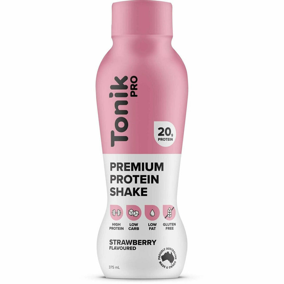 Tonik Pro Protein Drink Strawberry 375ml (Pack of 6)