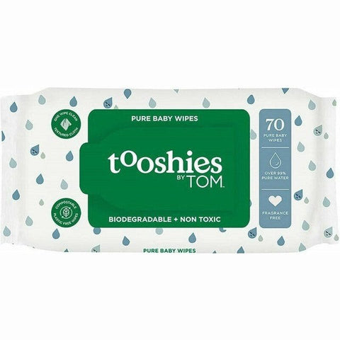 Tooshies By Tom Pure Baby Wipes 99% Pure Water x 70wipes
