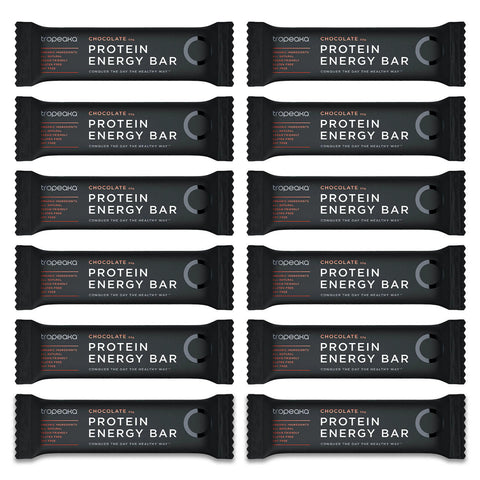 Tropeaka Protein Energy Bar Chocolate 50g (Pack of 12)