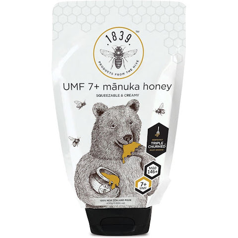 1839 Honey UMF 7+ Manuka Honey Pouch 400g