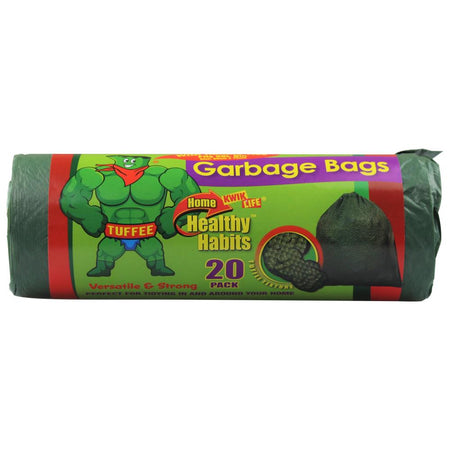 KWIK LIFE GARBAGE BAGS 56L 80cm x 70cm 20 Pack