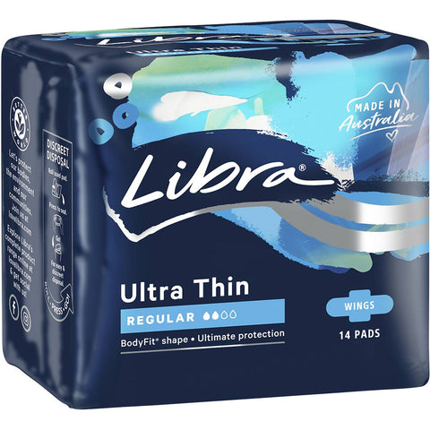 Libra Ultra Thins Pads Wings Regular 14 Pack