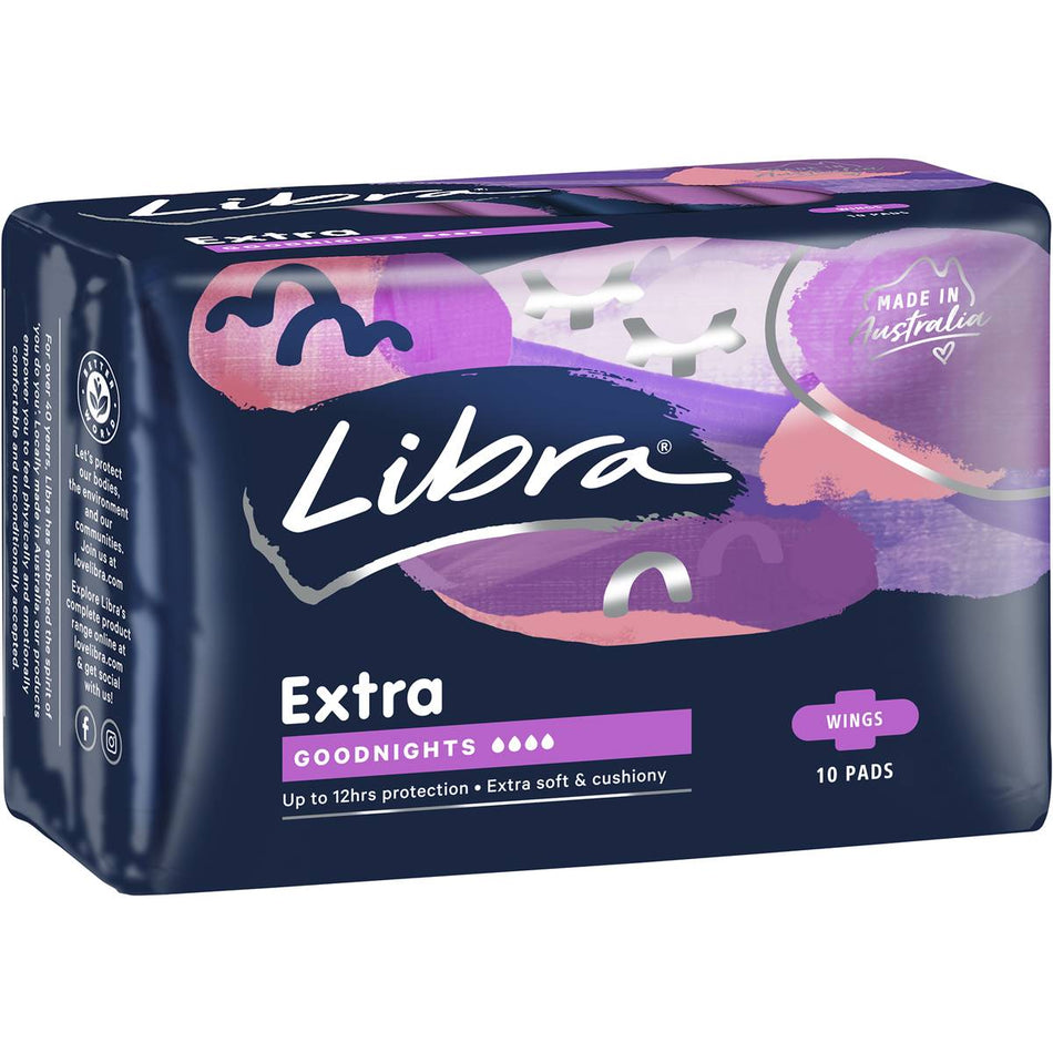 Libra Goodnights Pads 10 Pack