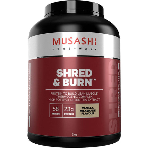 Musashi Shred & Burn Van Milkshake Powder 2kg