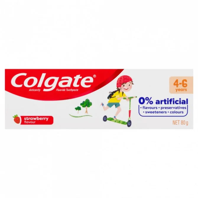 Colgate Kids Anticavity Fluoride Toothpaste 4-6 Years Strawberry Flavour 80g