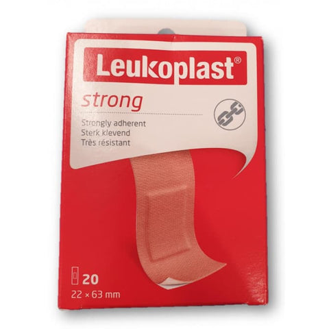 Leukoplast Strong Strips 22 X 63mm 20 Pack