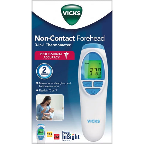 Vicks Non-Contact 3 In 1 Forehead Thermometer