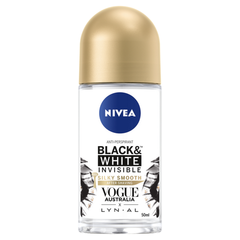 NIVEA BLACK & WHITE INVISIBLE SILKY SMOOTH ROLL-ON LIMITED EDITION 50ML