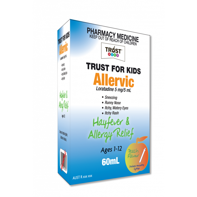 Trust For Kids Allervic 60ml  (Generic for Claratyne)